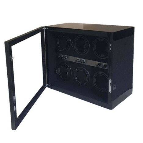 Cutie intors ceasuri automatice iUni, Luxury Watch Winder 6 Negru