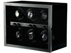 Cutie intors ceasuri automatice iUni, Luxury Watch Winder 6 Negru